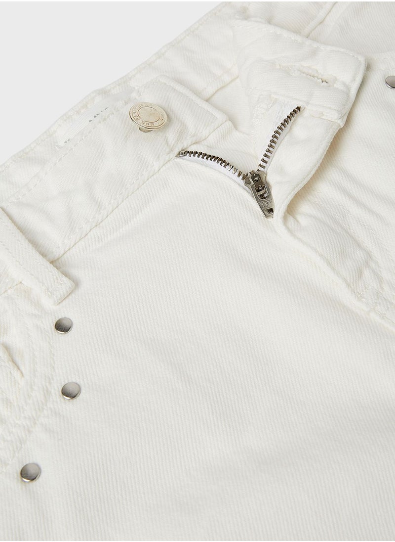 MANGO - Youth Studded Denim Skirt - Image 1
