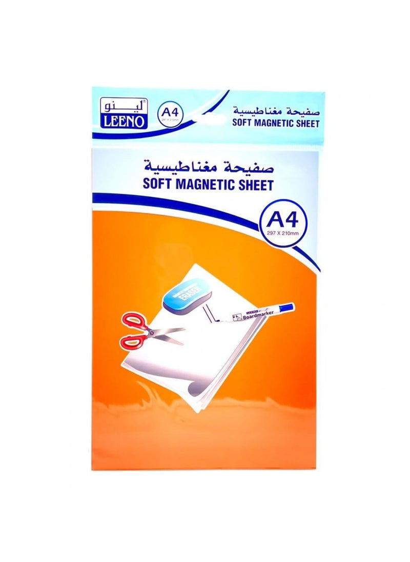 LEENO - ورقة مغناطيسية A4 بسماكة 0.8 مم - Image 1