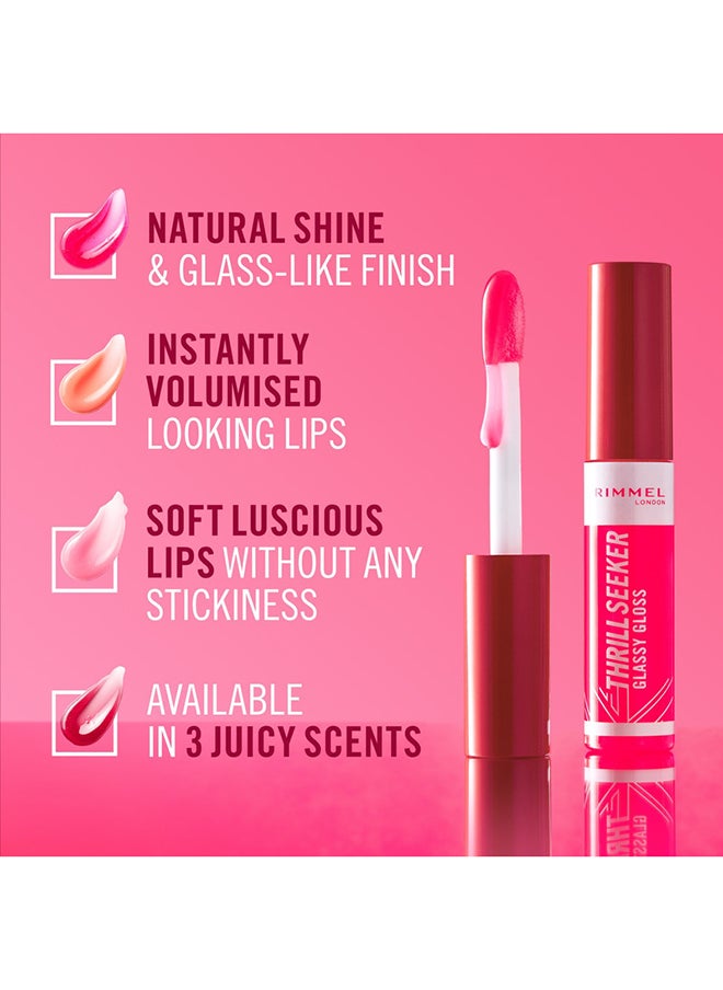 RIMMEL LONDON - Thrill Seeker Glassy Gloss Lip Gloss - 350 - Pink to the Berry - Image 1