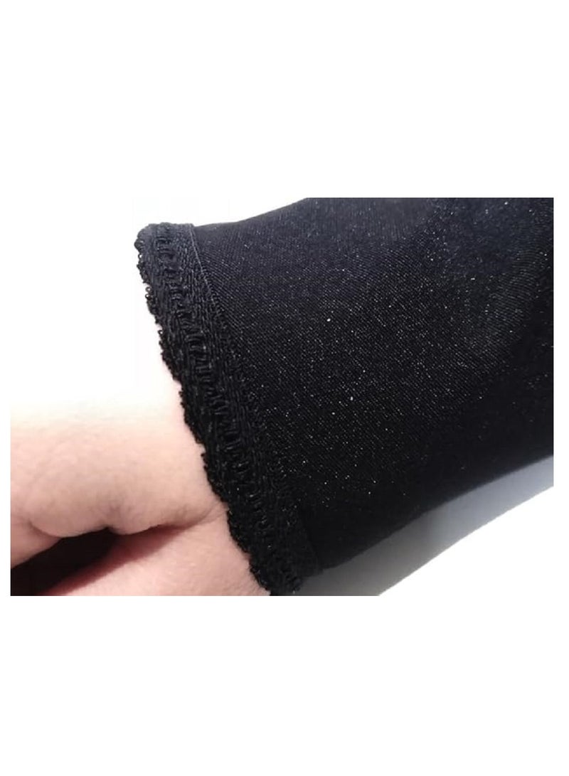 Generic 1 Pair UV Protection Arm Cover Stretchy Islamic Hijab Arm Cover Modest Arm Cover Elastic Sleeves Warm Winter  - Image 2