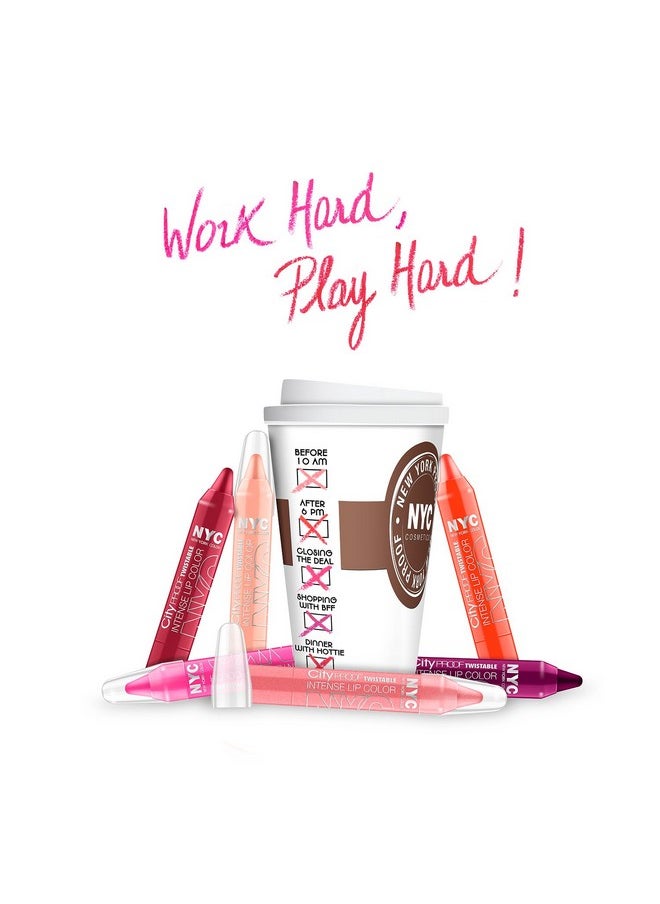 NYC N.Y.C. New York Color City Proof Twistable Intense Lip Color South Ferry Berry 0.09 Ounce  - Image 4