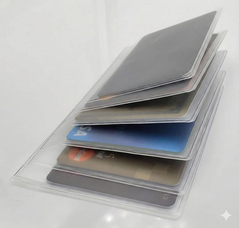 ag wallets wallets Unisex Vinyl Set of 2 Clear Premium Quality Wallet Insert from (Checkbook 6 Page) - Image 3