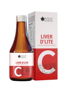 BLISS OF EARTH Bliss of Earth Natural Liver Detox Syrup Sugar Free Detox Supplement To Support Healthy Liver Function Improves Digestion & Appetite 200ml  - Image 1