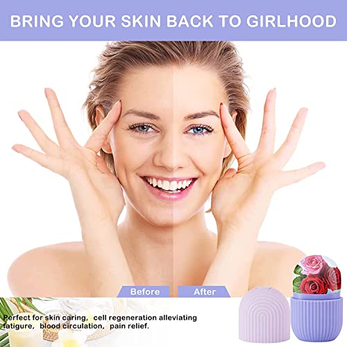 EPISKEY Ice Roller For Face, Ice Roller For Face Massager, Face Ice Roller To Enhance Skin Glow, Shrink & Tighten Pores, Puffy Eyes, Acne, Pimple, Facial Ice Roller, Unbreakable/Reusable (FEV PINK) - Image 5