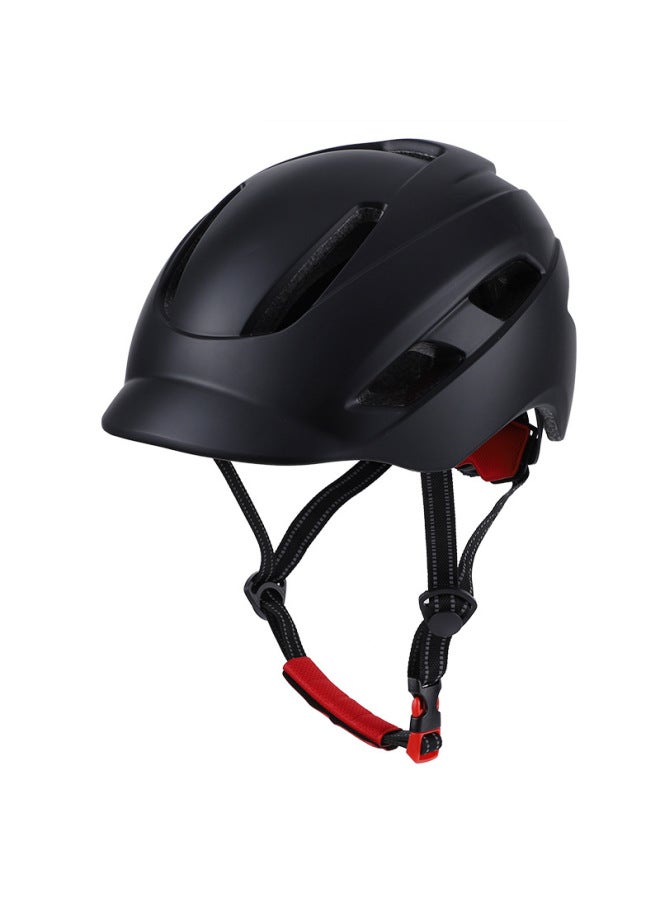 Black Moon Bicycle Riding Helmet Men's Road Equipment Mountain Bike Balance Bicycle Women's Integrated Riding Equipment