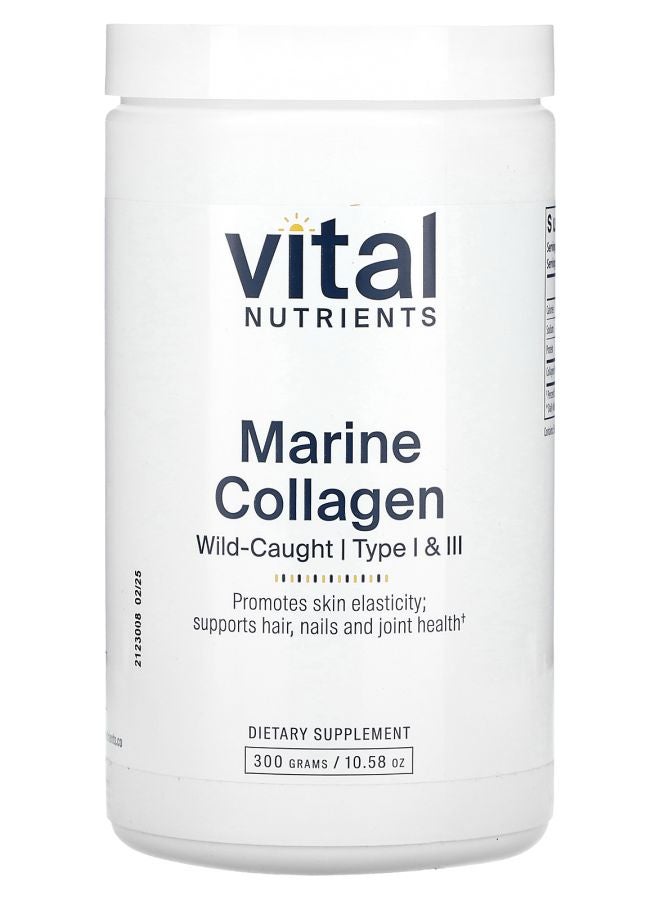 Vital Nutrients Marine Collagen Wild-Caught Type I & III 10.58 oz (300 g) - Image 1