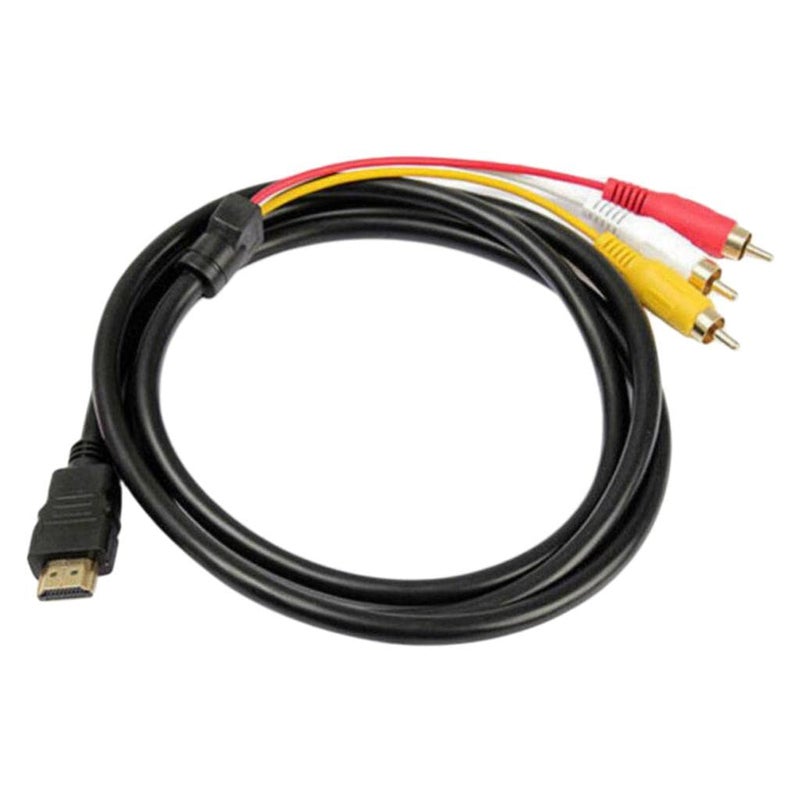 BNF ® HDMI to 3 RCA Cable Adapter | AV Video Audio Component Cable | Gold Plated Connectors for Superior Signal Transfer | 1.5m for TV & Projector - Image 2