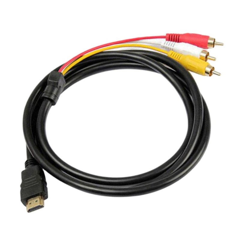 BNF ® HDMI to 3 RCA Cable Adapter | AV Video Audio Component Cable | Gold Plated Connectors for Superior Signal Transfer | 1.5m for TV & Projector - Image 4