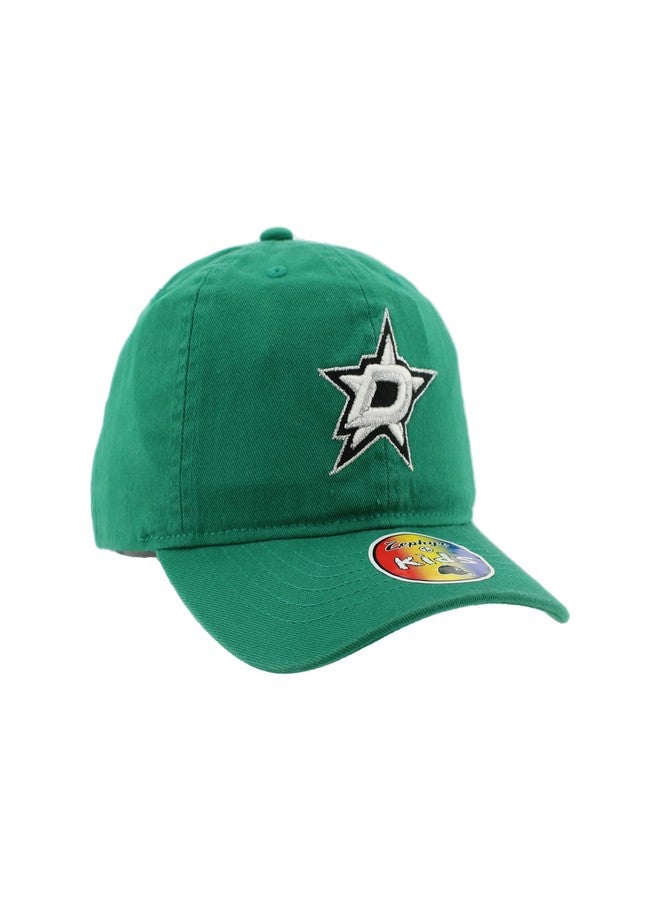 ZHATS Dallas Stars NHL Officially Licensed Youth Adjustable Hat Scholarship Icon Team Color - Image 2