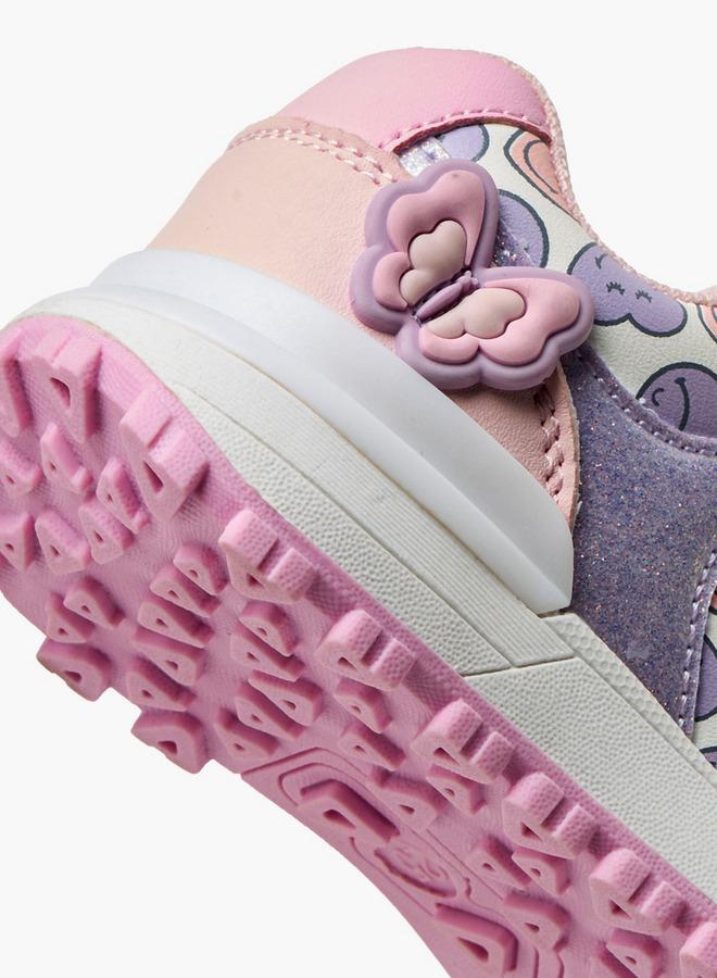 SMILEY Girls Hook And Loop Ankle Sneakers - Image 5