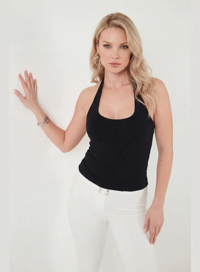 Lela  Lela Slim Fit Halter Neck Backless Two-Pack Blouse Women's Blouse 5866664 for Women | Best Price UAE