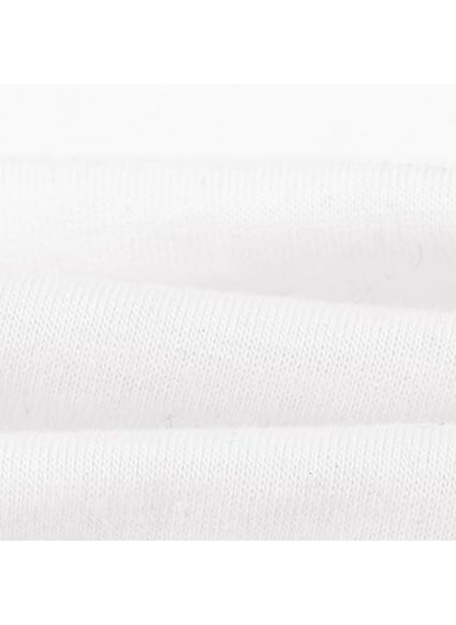 Generic Wide Headbands for Women Men, 2 pack White Fashion Headbands for Women's Hair, Soft Fabric Stretchy Hair Bands for Makeup, Yoga, Running, Sports  - Image 4