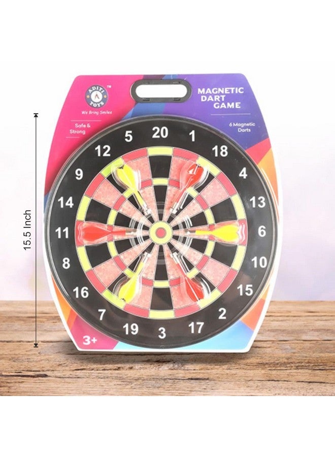 MKY® Toys Magnetic Dartboard with 6 Soft Darts, Suitable for Kids Above 3 Years of Age. (15.5 Inch) - Image 2
