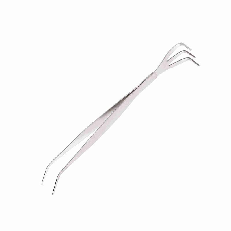 Stainless Steel Bonsai Root Rake Tweezers Soil Tool 22cm With Ergonomic Handle - Image 5
