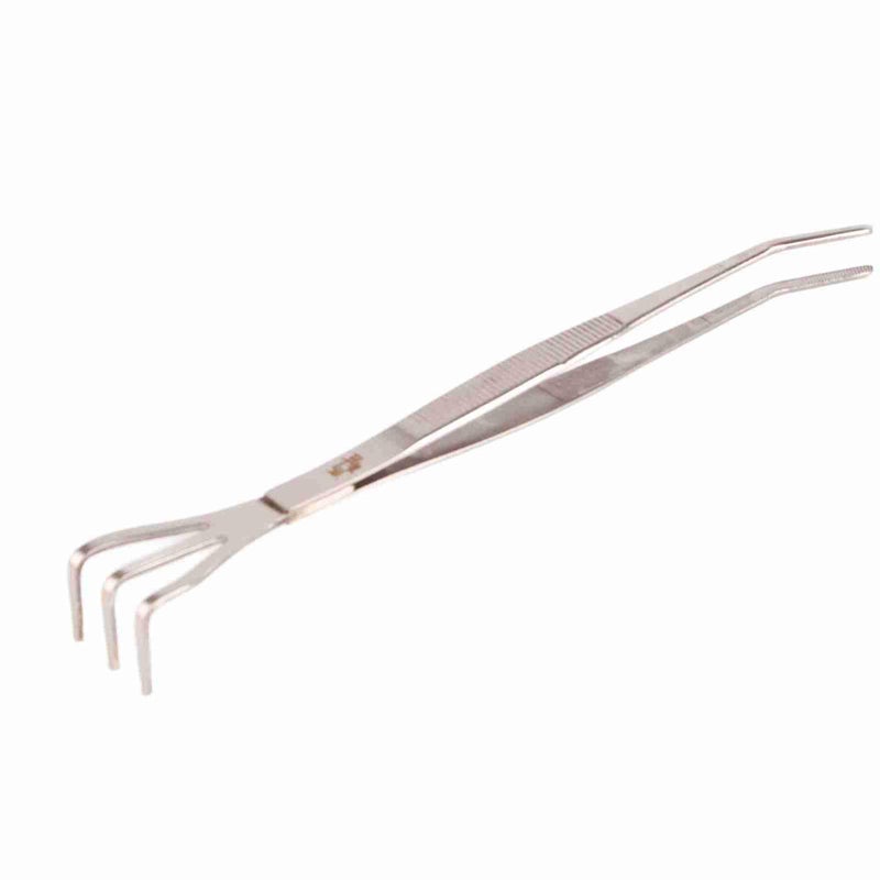 Stainless Steel Bonsai Root Rake Tweezers Soil Tool 22cm With Ergonomic Handle - Image 3
