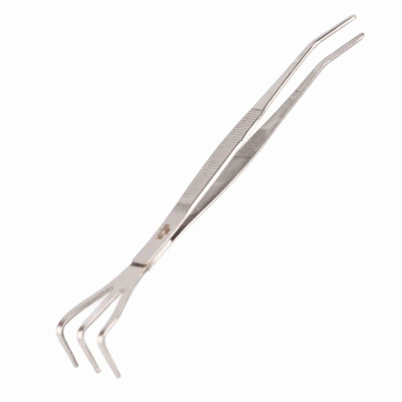Stainless Steel Bonsai Root Rake Tweezers Soil Tool 22cm With Ergonomic Handle - Image 2