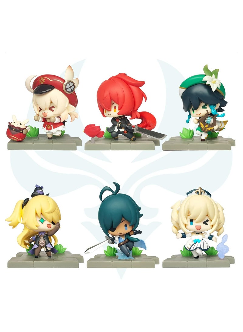 عام تمثال جينشين إمباكت - 6 تصميمات متعلقة بإصدار باتل ستانس موند، ديكور، أفضل ألعاب هدايا قابلة للتحصيل لمحبي الألعاب! - Image 1