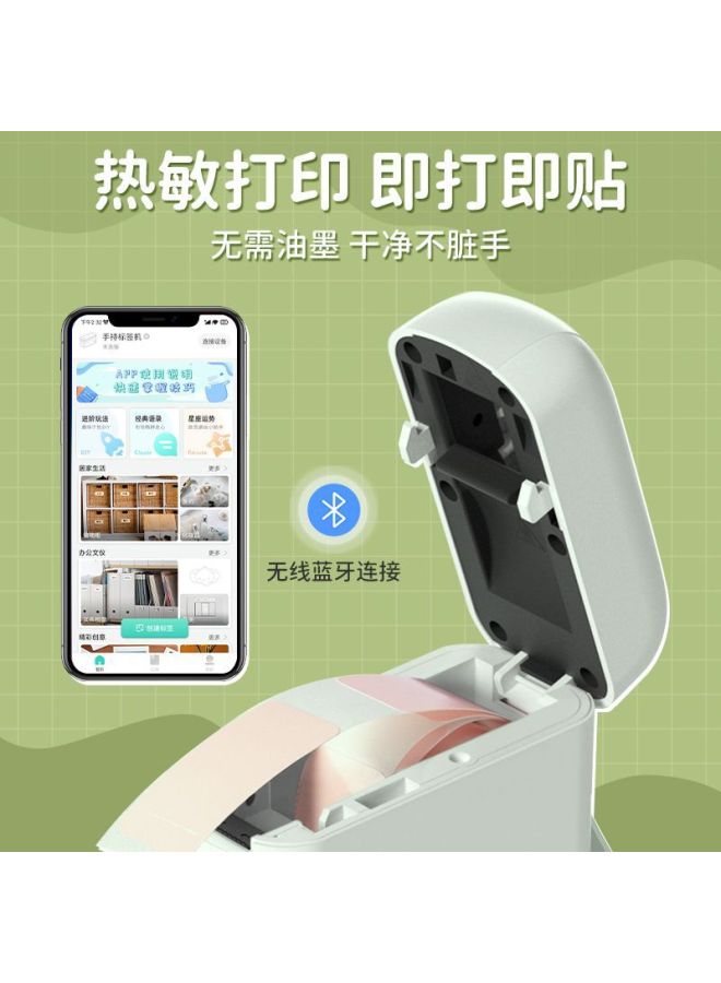 Deli Q1a Label Printer Small Household Portable Bluetooth Thermal Printer No Ink Free Label Machine - Image 2