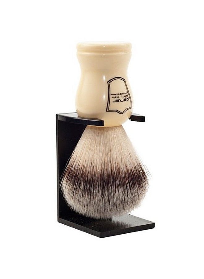 Parker Safety Razor Synthetic Bristle Shaving Brush With Classic White Handle Brush Stand Included  - Image 3