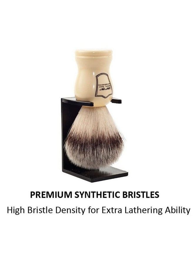 Synthetic Bristle Shaving Brush With Classic White Handle Brush Stand Included - pzsku/Z046AE0C43720B0C7F3B2Z/45/_/1677912535/69d28bc6-be78-4984-be24-49b54bcd8490