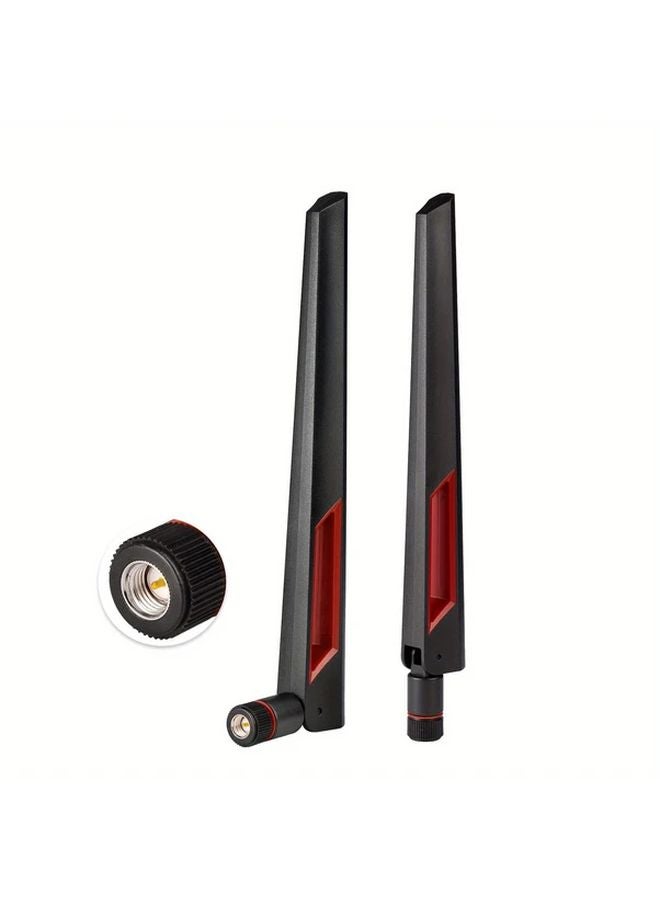 2pcs Dual Band WiFi Antenna 2.4GHz 5GHz SMA for PC Desktop Router Wireless Network - Image 1