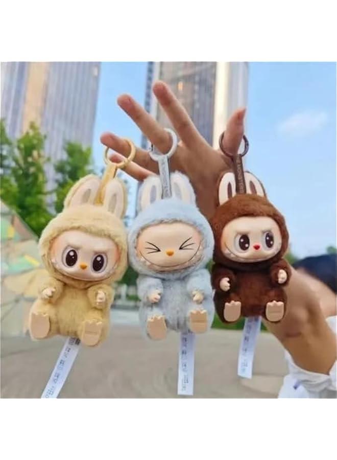 OCTOBER LXQSMKN 𝐋𝐚𝐛𝐮𝐛𝐮 backpacks and key pendants Cute Labubu, Charming Plush Doll Pendant Hanging Keyring Card Gift (A7)  - Image 5