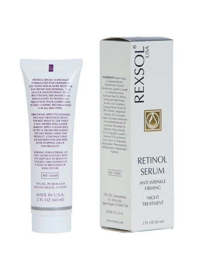 REXSOL Retinol Serum Anti Wrinkle Firming ; Best Antioxidant Serum For Face ; Pure Vitamin C For Face Pure Retinol Vitamin Serum ; Utmost Anti Wrinkle Serum For Deep Wrinkle Treatment (2 Fl Oz) - Image 3