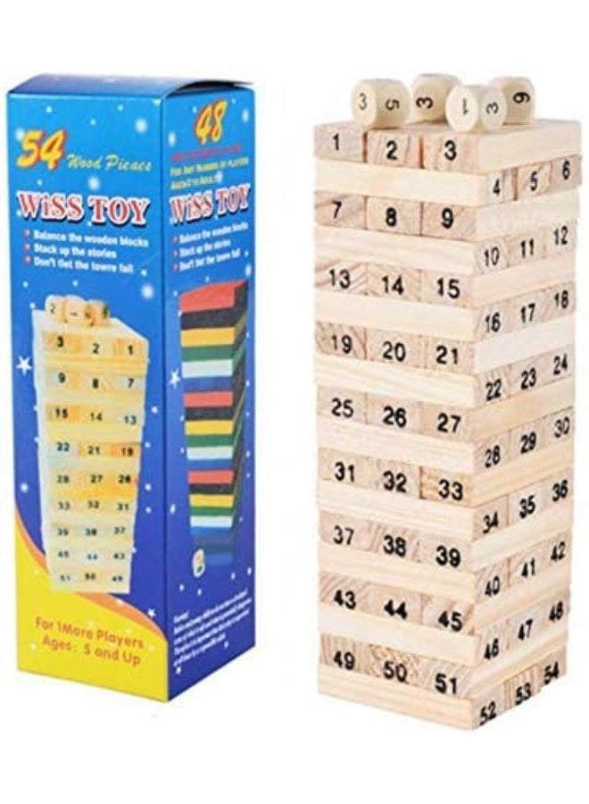 54 Pieces Wooden Puzzle Interlocking Intelligence Games Brain Teasers Logic Puzzles for Adults and Kids of All Ages - Image 2