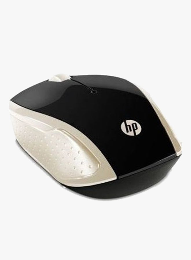 HP 200 Wireless Optical Mouse Black/Gold - Image 2