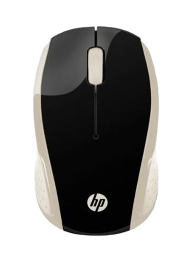 HP 200 Wireless Optical Mouse Black/Gold - Image 1