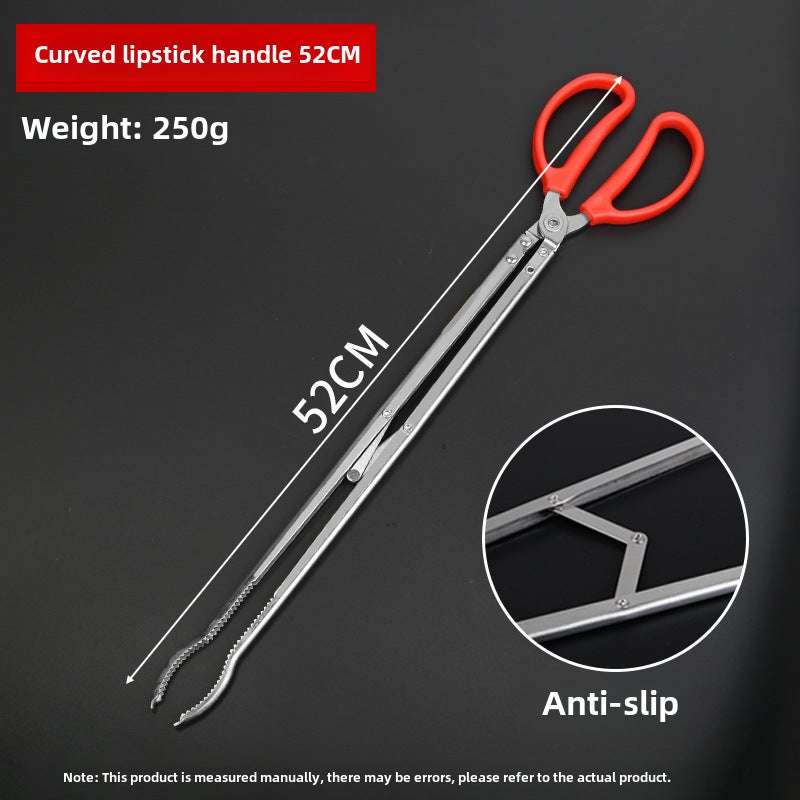 Stainless Steel Litter Picking Tweezers 52cm elbow clip [stainless steel]] 