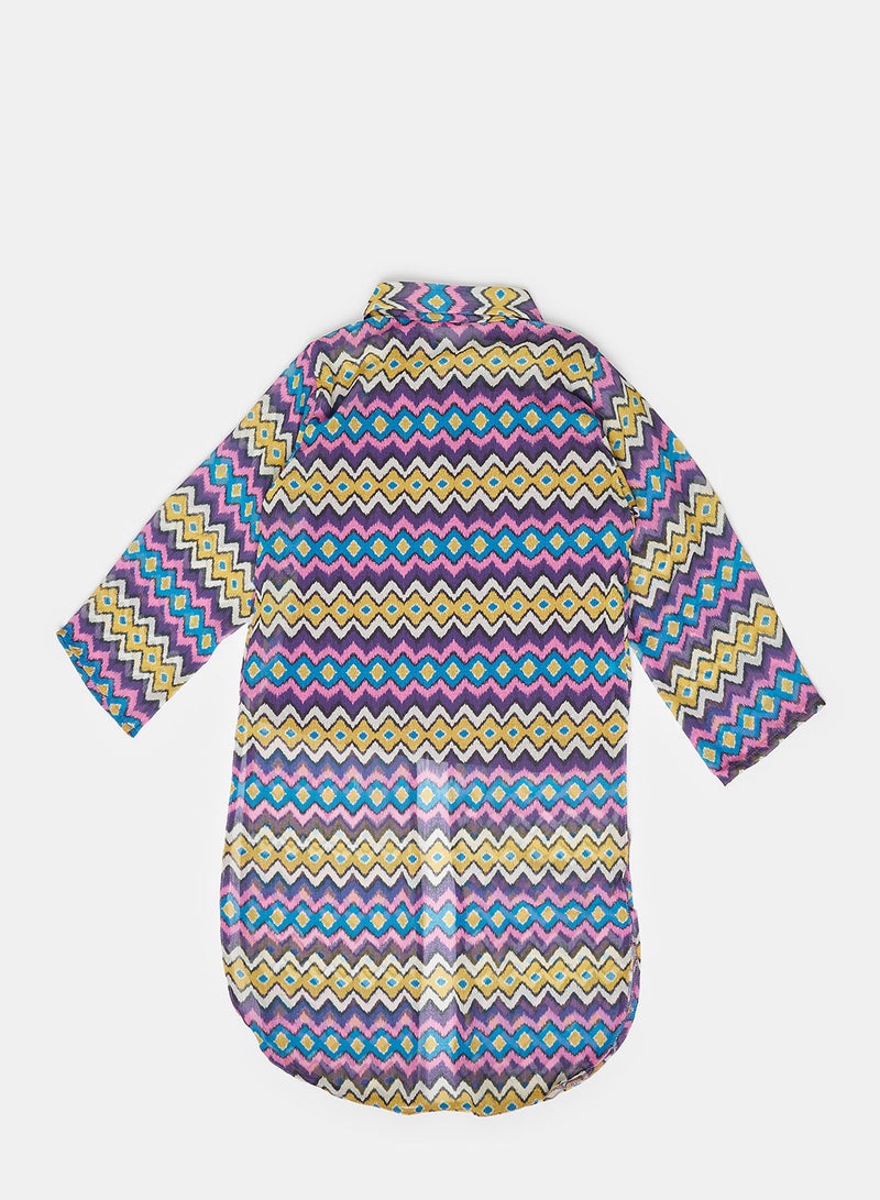 جودي ميني شميز شيفون مع توب روتال - Image 2