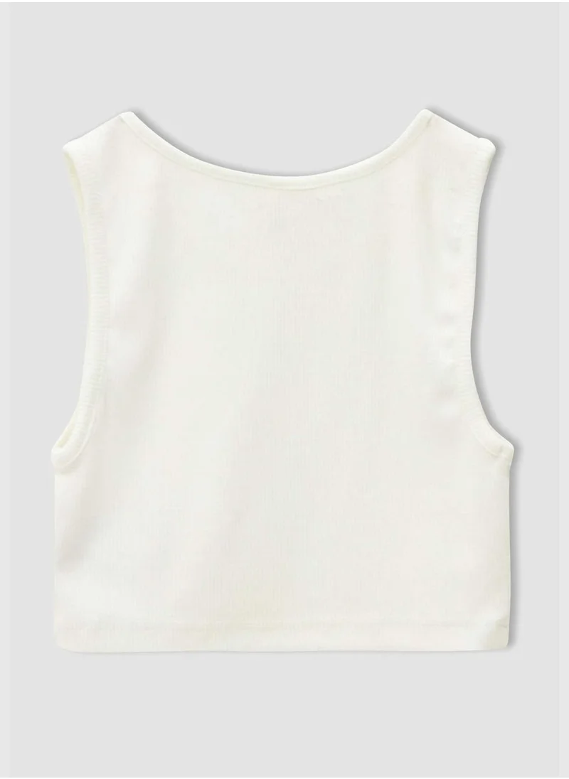 DeFacto Sleeveless Cropped Tank Top
