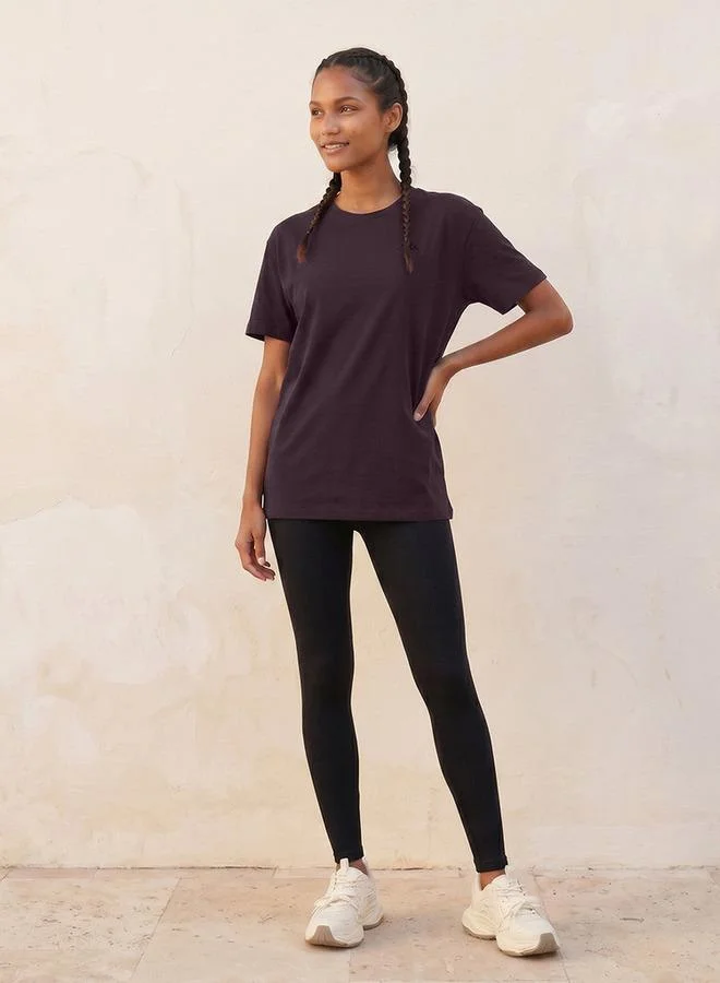 Kappa BROWN Kappa Logo Embroidered T-shirt for Women | Best Price UAE