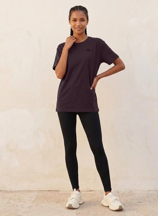 Kappa BROWN Kappa Logo Embroidered T-shirt for Women | Best Price UAE