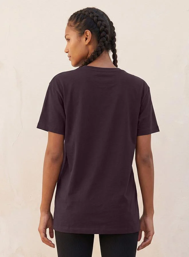 Kappa BROWN Kappa Logo Embroidered T-shirt for Women | Best Price UAE