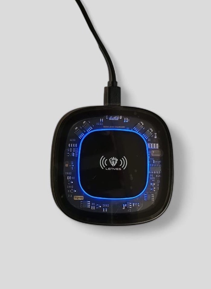 Lenyes BIN1 Wireless Charging Stand PW305, Black 15W - Image 4