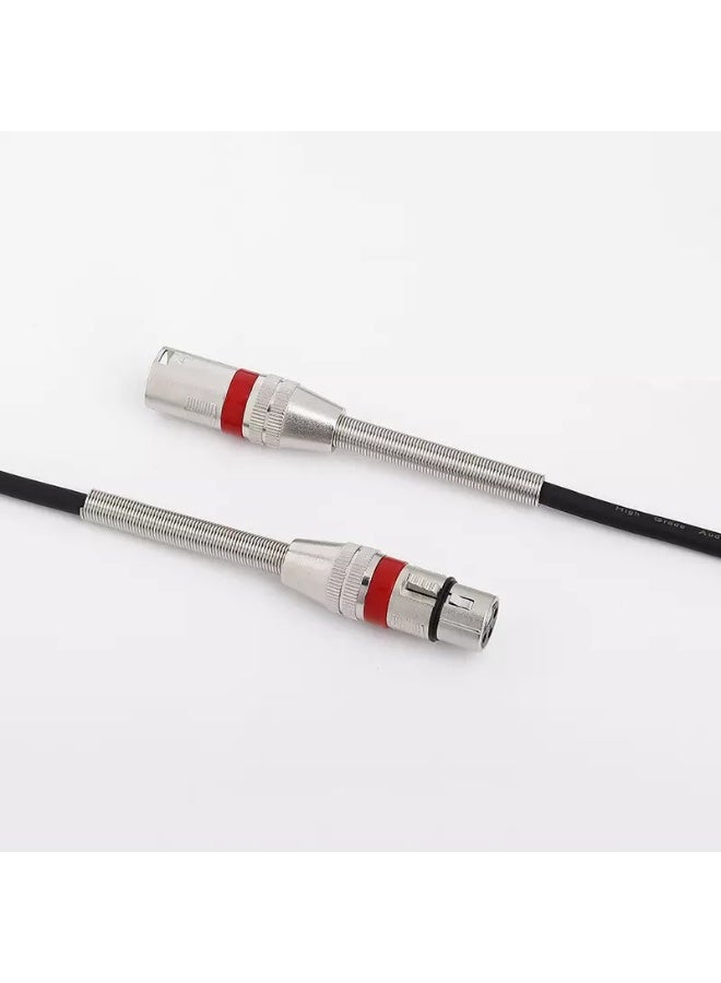 كابل ميكروفون XLR ذكر إلى أنثى، كابل متوازن ثلاثي الأطراف، محول صوت لأجهزة الصوت (2 متر) - Image 5