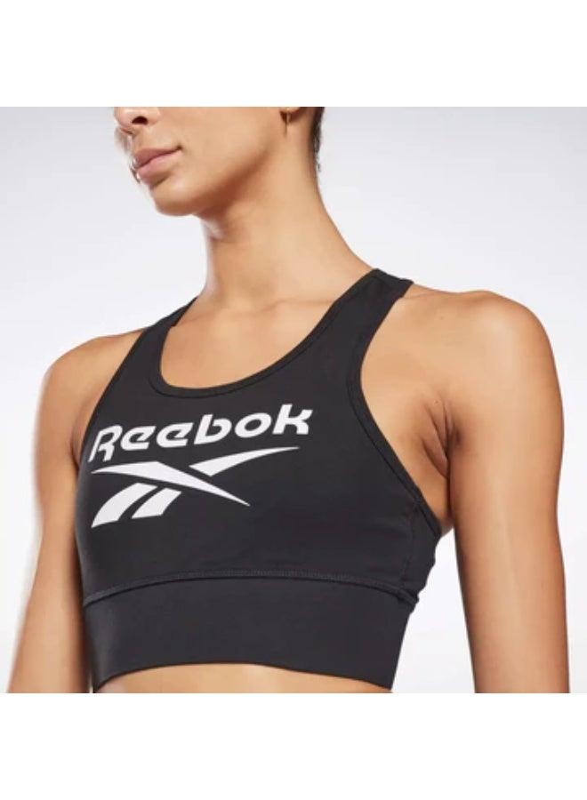 ريبوك Identity Big Logo Cotton Bralette - Image 1