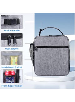 Generic Kids Lunch box Insulated Soft Bag Mini Cooler Back to School Thermal Meal Tote Kit for Girls, Boys  - Image 2