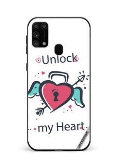 Protective Case Cover For Samsung Galaxy M31/M31 Prime Unlock My Heart Design Multicolour