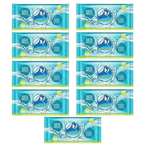 Glider Body Cleansing Wet Bed Bath Wipes for Adults | 9 Packs | 90 Wipes | Large, Rinse-Free Body Cleansing Wipes | Aloe Vera & Vitamins | Hygienic & Refreshing Care - Image 5
