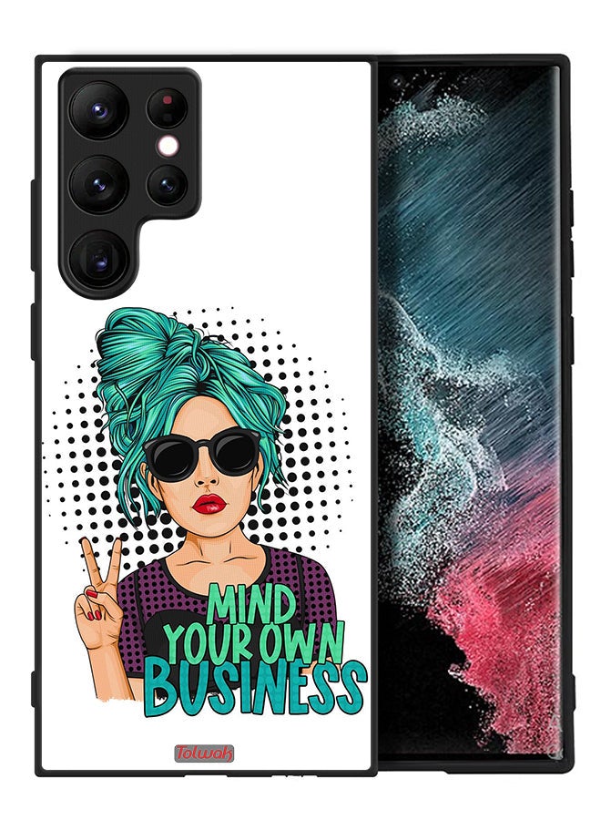 Tolwak Samsung Galaxy S22 Ultra 5G Protective Case Cover Mind Your Own Business - Image 2