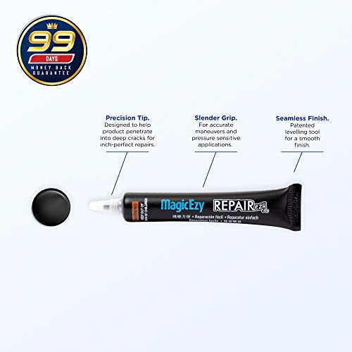 MagicEzy Appliance RepairEzy - (Black) - Appliance Touch Up Paint Scratch Repair for Stove, Microwave, Fridge - Enamel, Metal, Stainless Steel - Strong Epoxy - Image 2