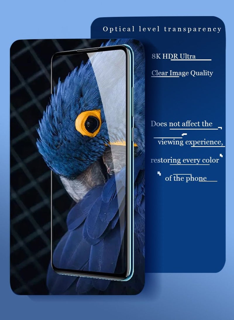 2 PCS Anti-Spy Screen Protector for Nova Y91- Full Screen Privacy Screen Protector 3D Tempered Glass Film 9H Hardness Anti-Peeping Protector Anti Scratch Screen, Privacy Tempered Glass - Image 3