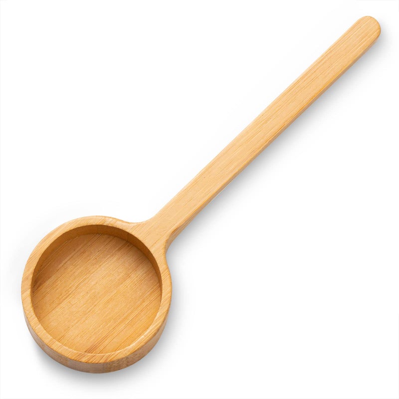 FLYPOKER Wooden Coffee Scoop For Jars Bamboo Scoop Wooden Scoop Farmhouse Minimalist Food Jars Scoop - Image 1