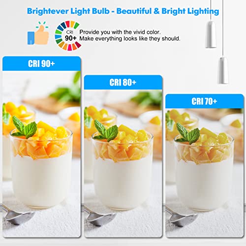 Brightever LED Light Bulbs, 100 Watt Equivalent A19, 13W 5000K Daylight White 1500 Lumens Non-Dimmable Bright E26 Edison Medium Screw Bulbs for Home Bedroom Kitchen Living Room Office Lamp, 4-Pack - Image 3