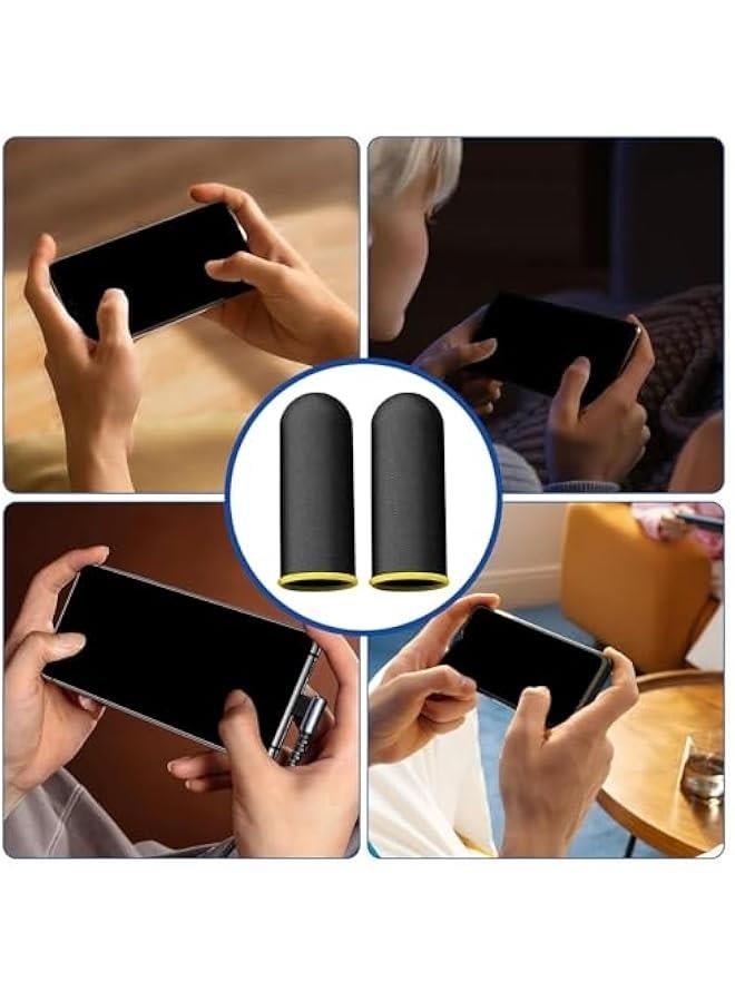 Mobile Game Finger Sleeve - 2PC Breathable Carbon Fiber Finger Sleeves | Comfortable Game Finger Sleeves | Finger Sleeves For Enhance Finger Sensitivity | Comfortable Game Finger Covers | Fiber Fing - Image 4