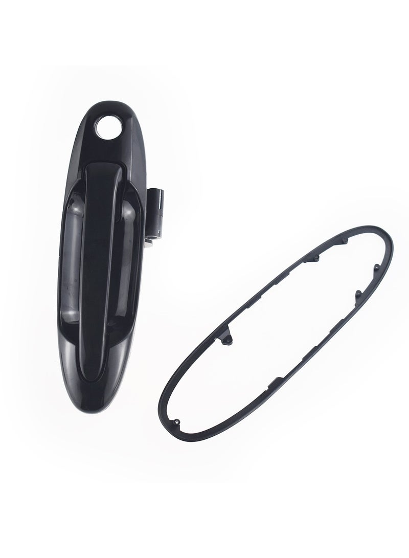 Machter Front Right Outer Door Handle Compatible With Toyota Landcruiser 100 Series Black 1998-2007  - Image 1