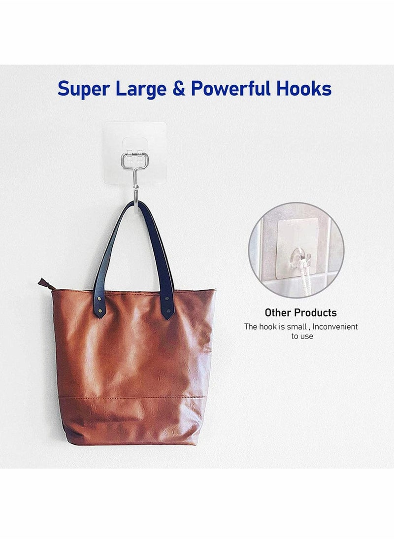 8 Pcs Waterproof And Rustproof Wall Hooks For Hanging Heavy Duty For Kitchen Bathroom Home And Office - Image 3